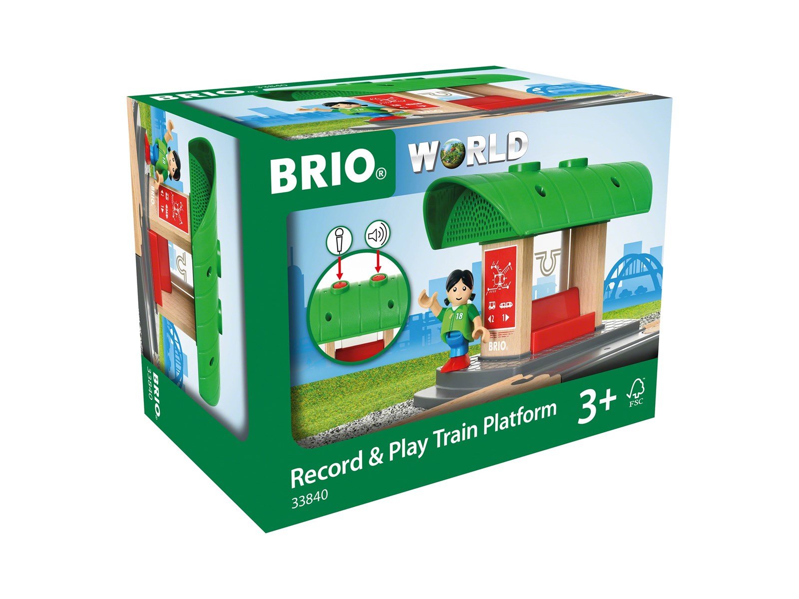 Brio Record & Play Train Platform Brio Record & Play Train Platform